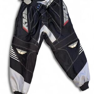 Fly Racing Motocross Pants Youth Size 24 Black Gray